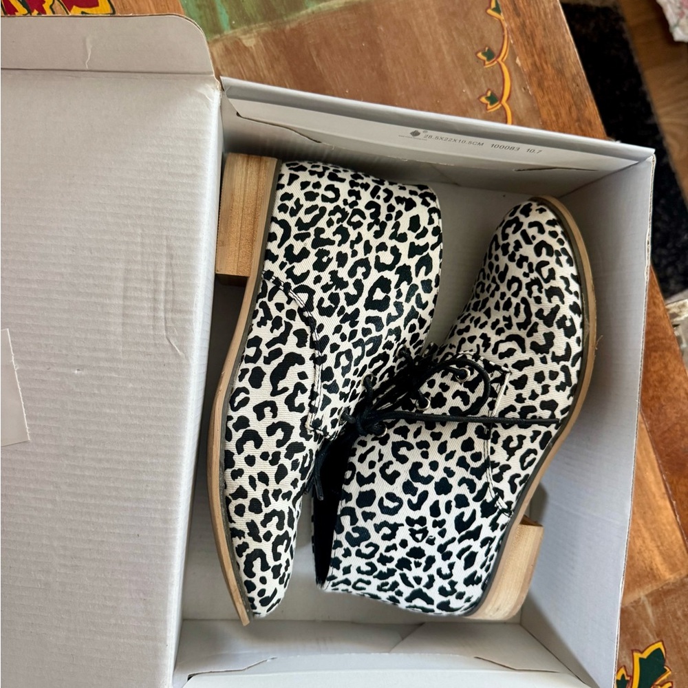 Leopard Print Ankle Boots